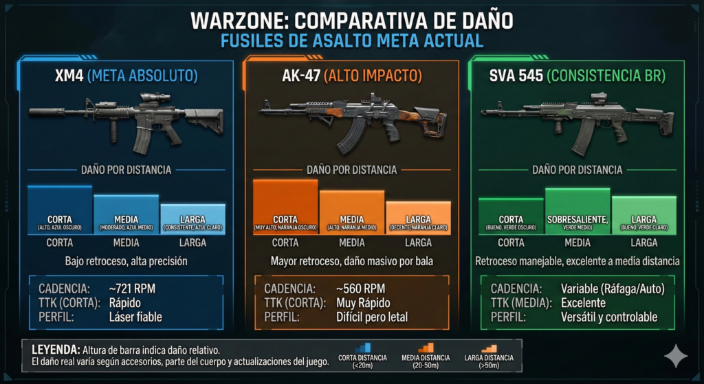 Mejores armas Warzone 2025